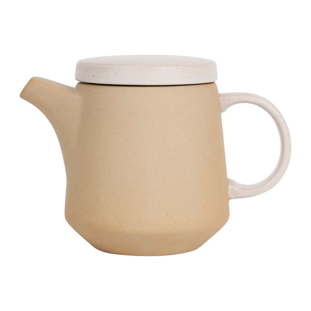 Theepot mat met filter beige