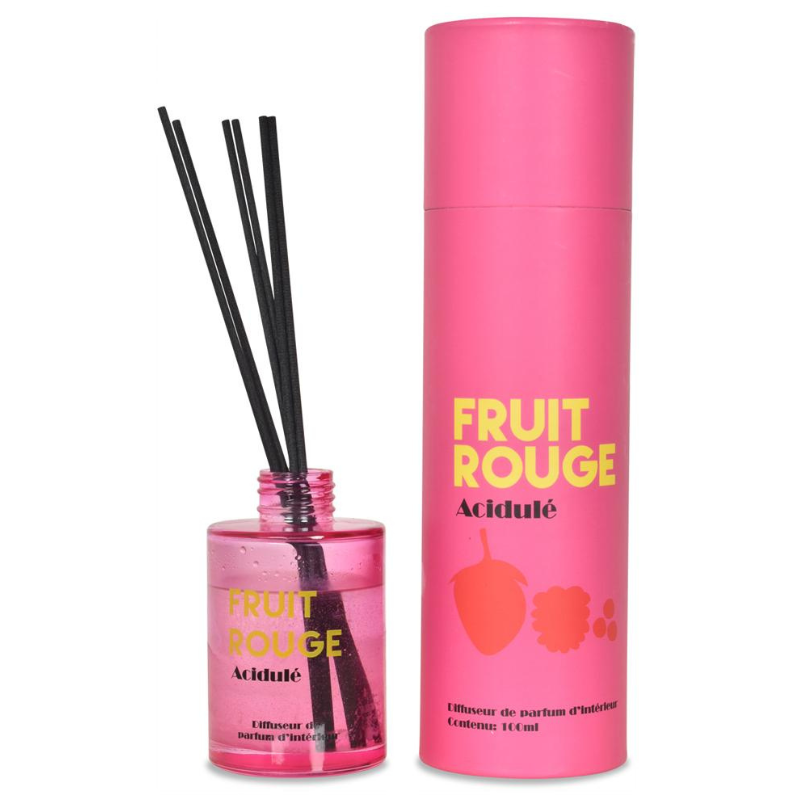 Diffuser Arty Rood Fruit (met stokjes) - 100 ml