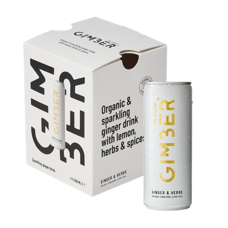 
                  
                    Gimber, Ready To Drink (blik) - 1 x 250 ml of 4 x 250 ml
                  
                