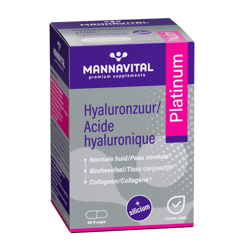 
                  
                    Mannavital Hyaluronzuur Platinum - 60 V-caps
                  
                