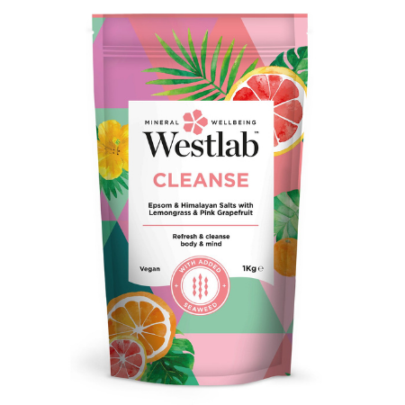 Westlab Badzout Epsom & Himalaya met Citroengras, Pompelmoes en Zeewier - Cleanse - 1kg