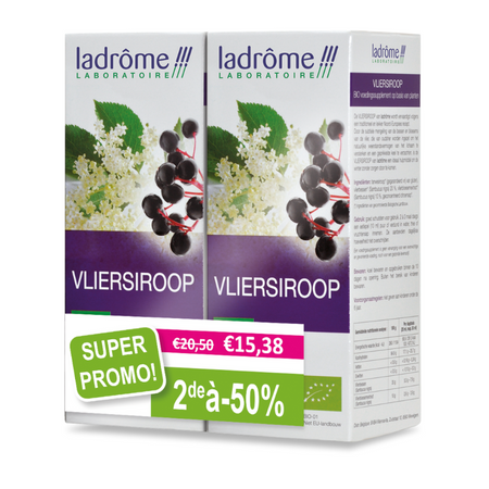 DUOPACK Ladrôme Vliersiroop 2DE aan -50% - 2x150 ml