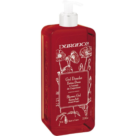 Douchegel klaproos extra zacht Durance - 750ml