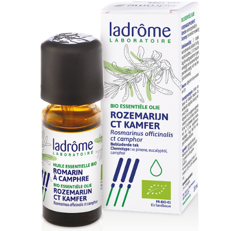 Ladrôme Rozemarijn ct kamfer etherische olie Bio - 10 ml