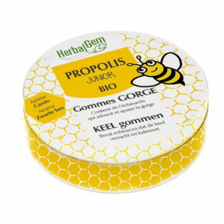 Herbalgem Propolis Junior bio keel gommen - 45 kauwgummies